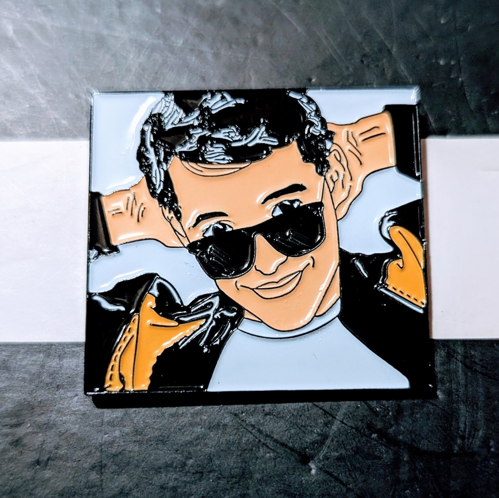 Ferris Bueller's Day Off hat pin, Ferris Bueller enamel lapel pin